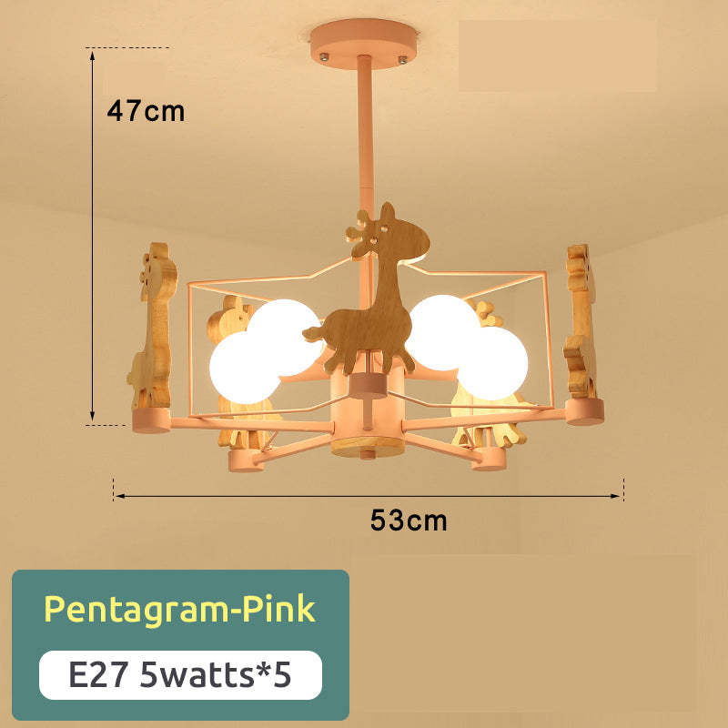Arisha LED-loftlampe med giraffer