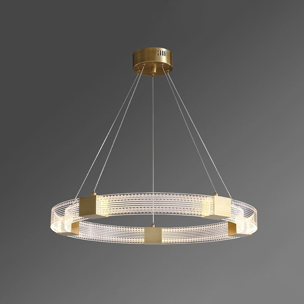 Arisha modern rund/oval pendellampa i metall, guld
