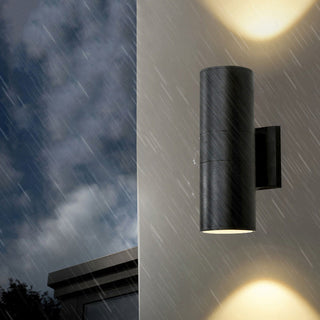 Orr Modern Dubbelhuvud Metall Glas Vägglampa Utomhus Trädgård Korridor