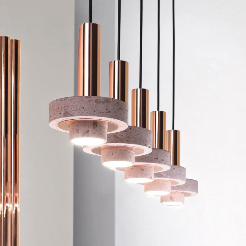 Arisha Modern LED Art Deco Colorful Pendant Light, Terrazzo