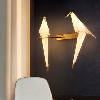 Clifford Modern Design LED Vägglampa Fågel Vardagsrum Metall/Akryl