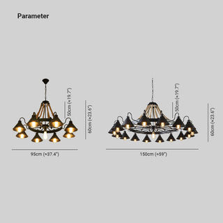 Alessio Design Vintage Metall Pendellampa Vardagsrum