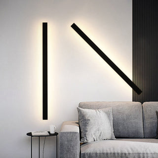 Edge Minimalistisk Linjär Metall Vägglampa Utomhus Balkong