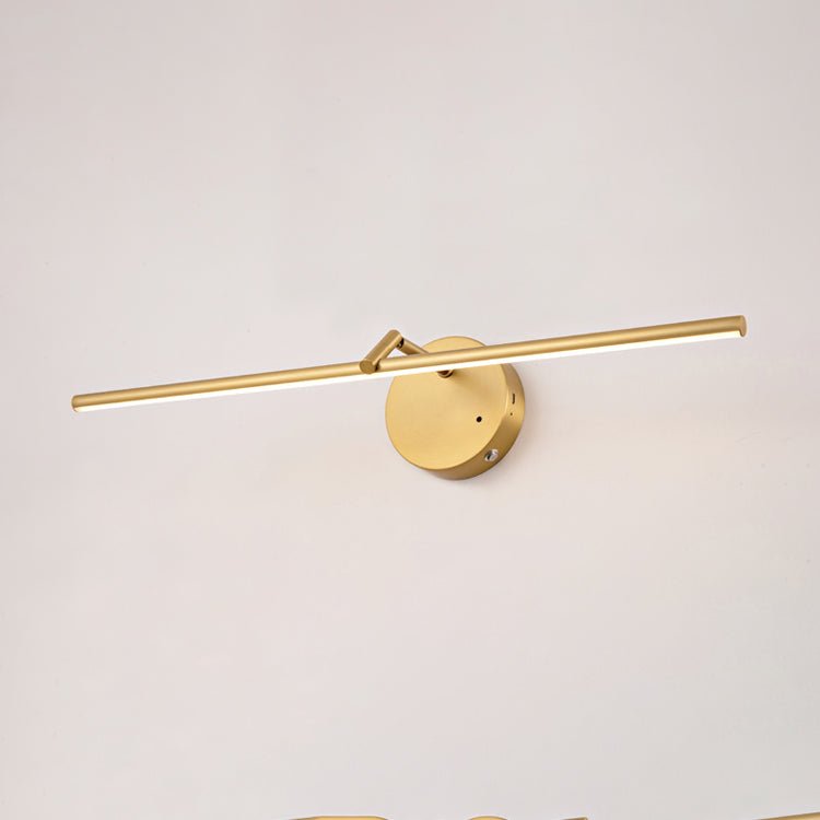 Candeeiro de parede dourado, fino e recarregável Suly