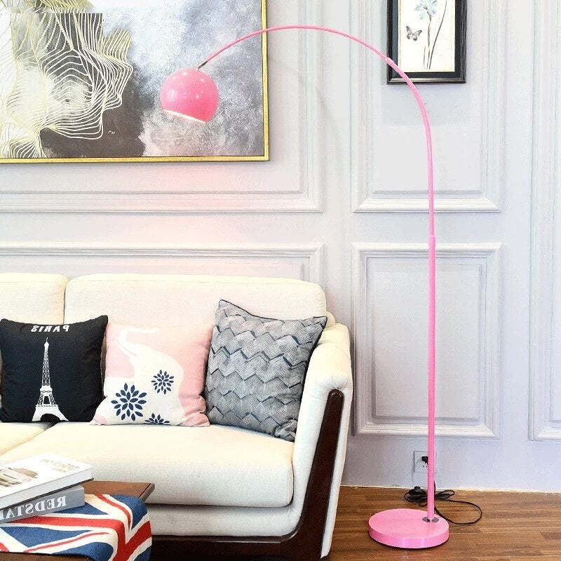 Mira Macaron Modern Fishing Arc Floor Lamp