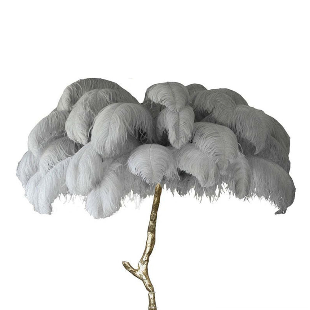 Salenor Nordic Luxury Unique Ostrich Feather Floor Lamp/Table Lamp