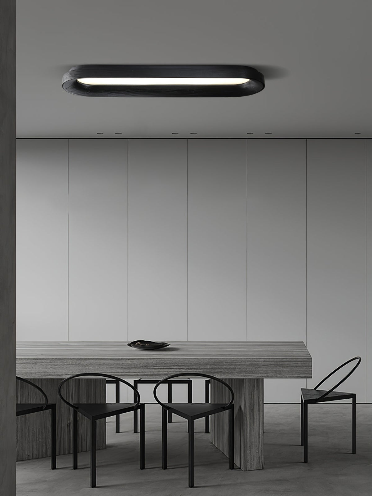 Zatalel moderne minimalistisk loftlampe med flydende sky i træ