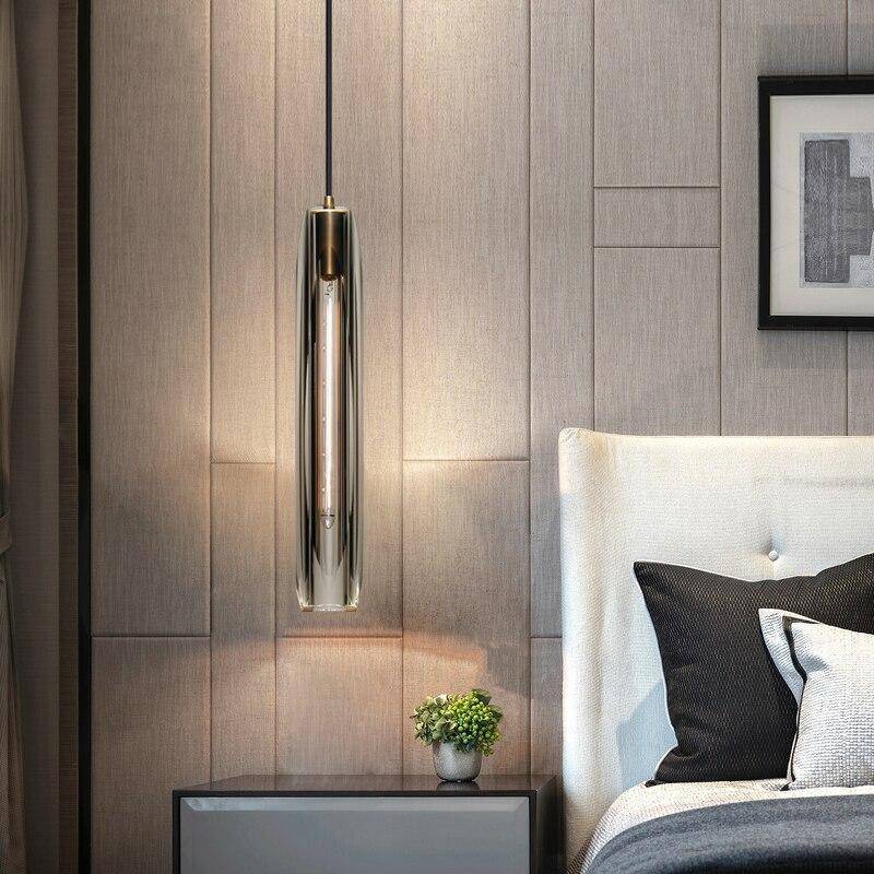Orinex Brass Designer Glass Pendant Lamp Smoky