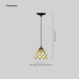 Alessio Retro LED Pendellampa Målat Glas/Metall Gul/Beige/Brunt/Khaki/Blå/Lila Vardagsrum/Sovrum