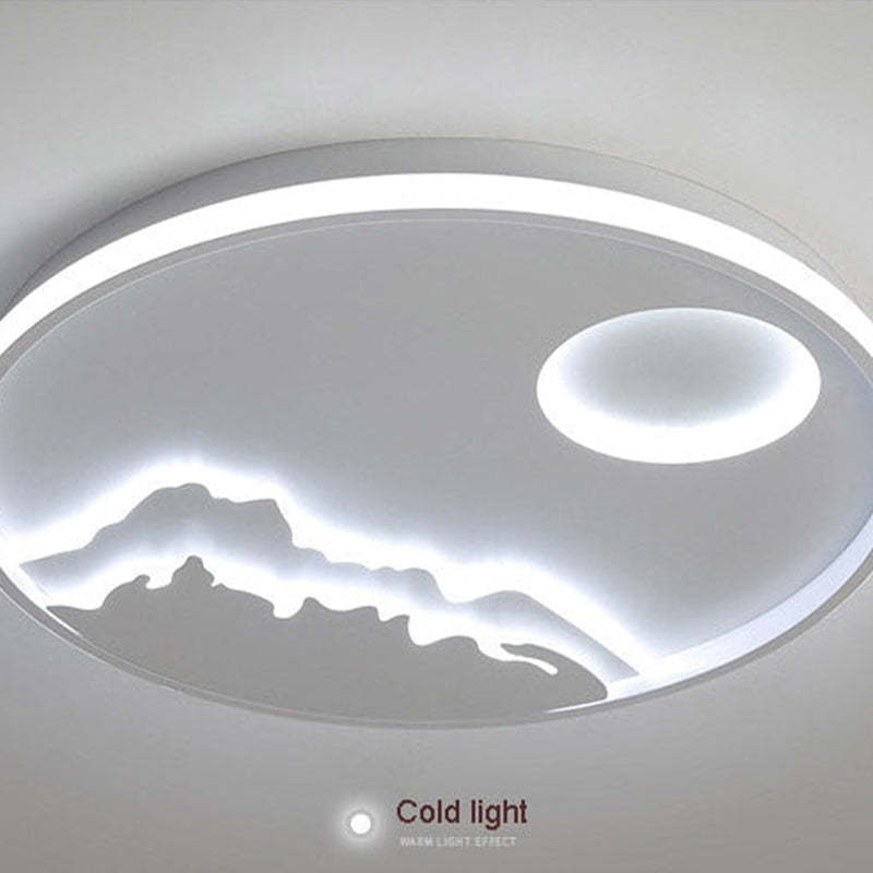 Arisha Mountain View Flush Mount Ceiling Light