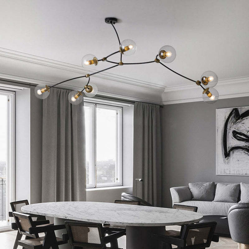 Valentina minimalistisk elegant unik grenlysekrone til stuen
