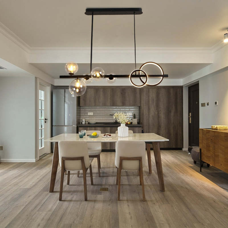 Arisha Pendant Light Bubble Circle Modern Black/Gold, Bedroom