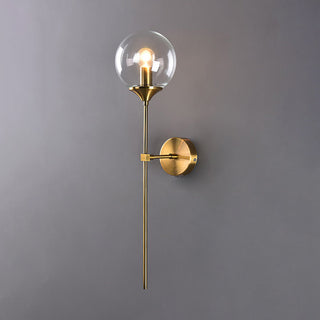 Valentina Modern Metall Glas LED Vägglampa Vardagsrum Sovrum