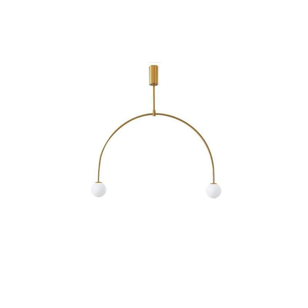 Arisha minimalistisk linjär mobil pendellampa, svart