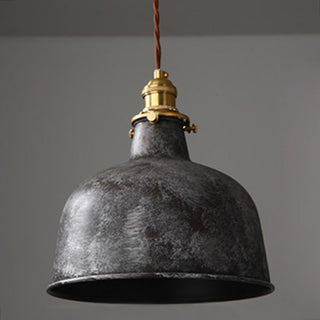 Alessio Retro Cone Äldre Rostig Yta LED Pendellampor Vit/Blå/Grön Metall Vardagsrum