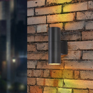 Orr Modern Dubbelhuvud Metall Glas Vägglampa Utomhus Trädgård Korridor