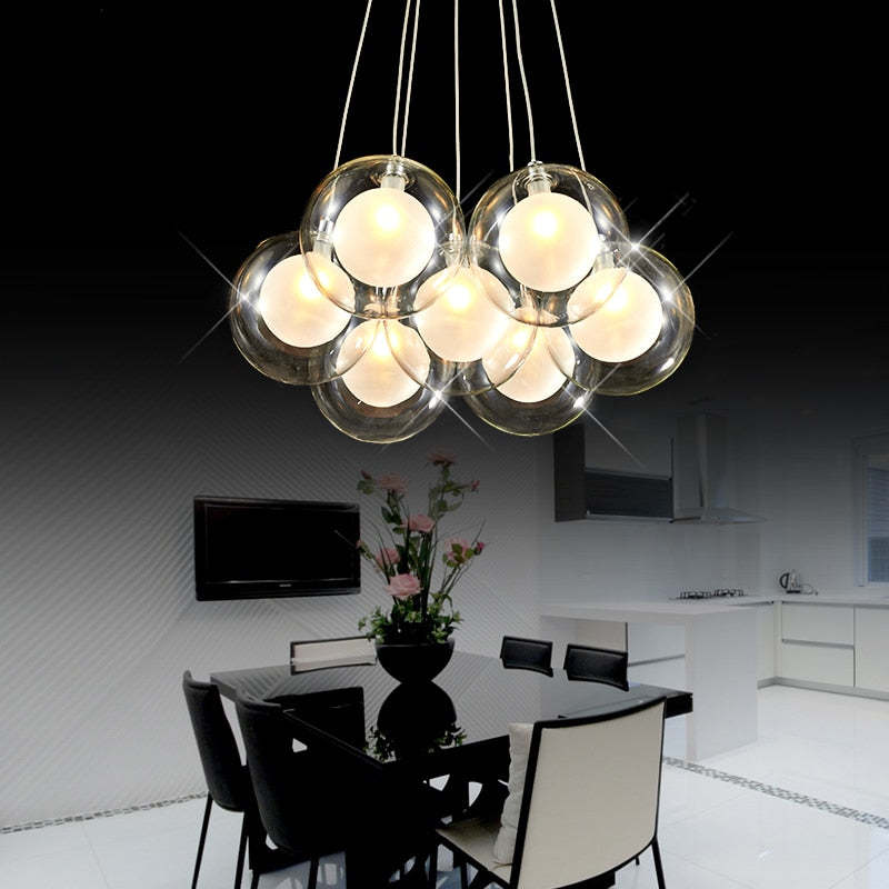 Valentina moderne boblependellampe, 5 varianter