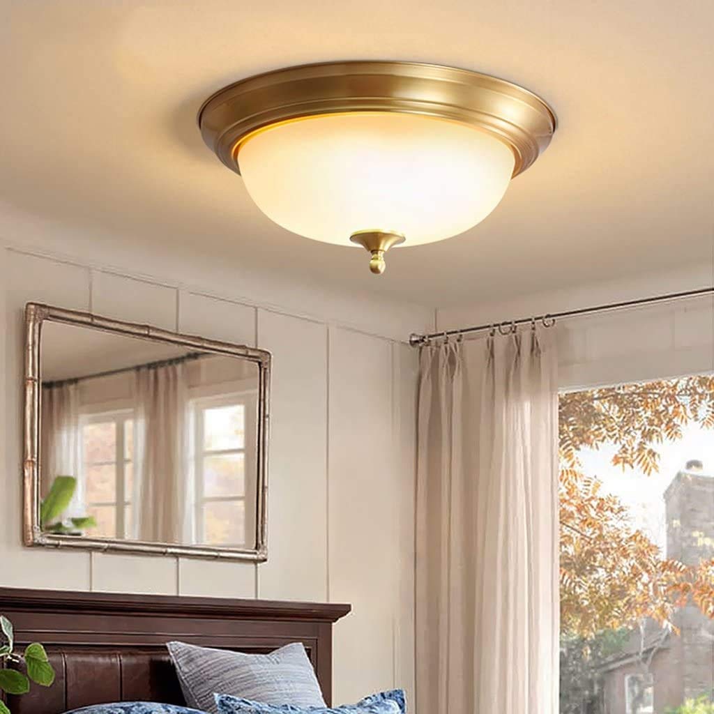 Arisha Flush Mount Ceiling Light  Brass Retro LED Living Room Bedroom
