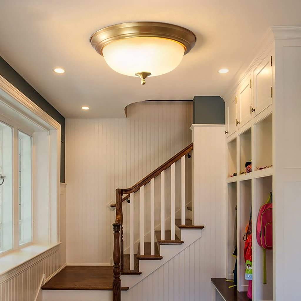 Arisha Flush Mount Ceiling Light  Brass Retro LED Living Room Bedroom