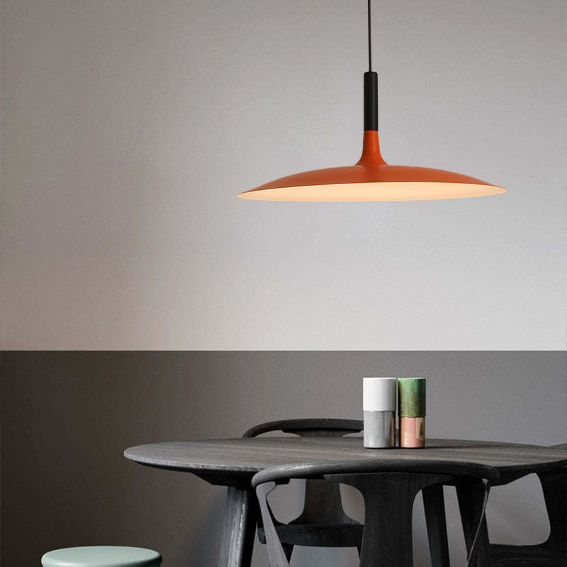 Fjorn Pendant Light Pan, Plate Shape Modern Design