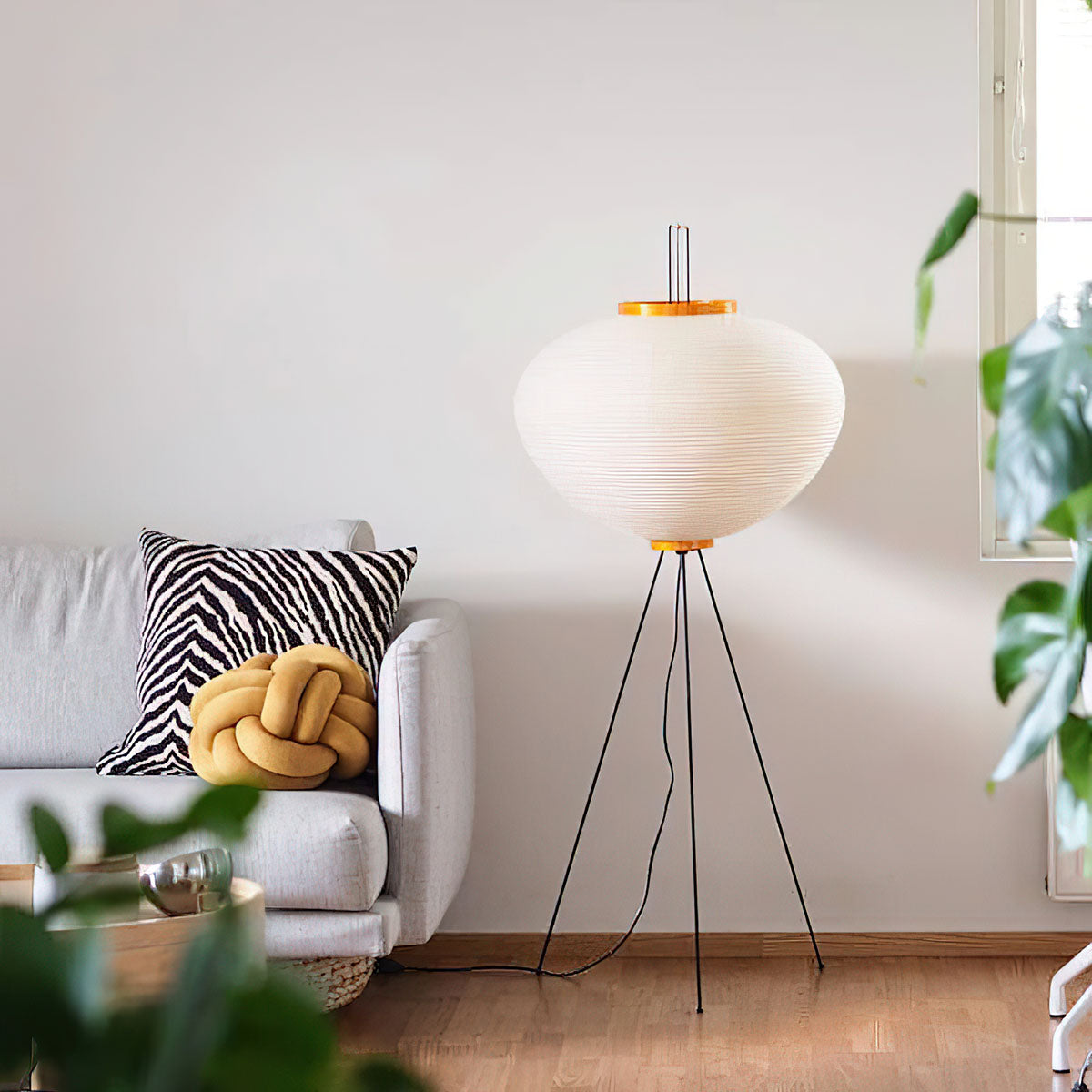 Krelix skandinavisk gulvlampe i papir
