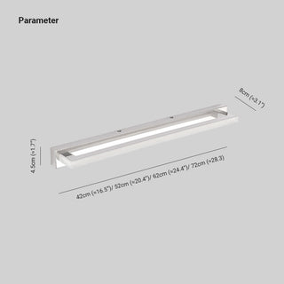 Leigh Snygga LED Lång Rektangulär Vägglampa Minimalistisk Metall Vit Sovrum/Vardagsrum/Badrum