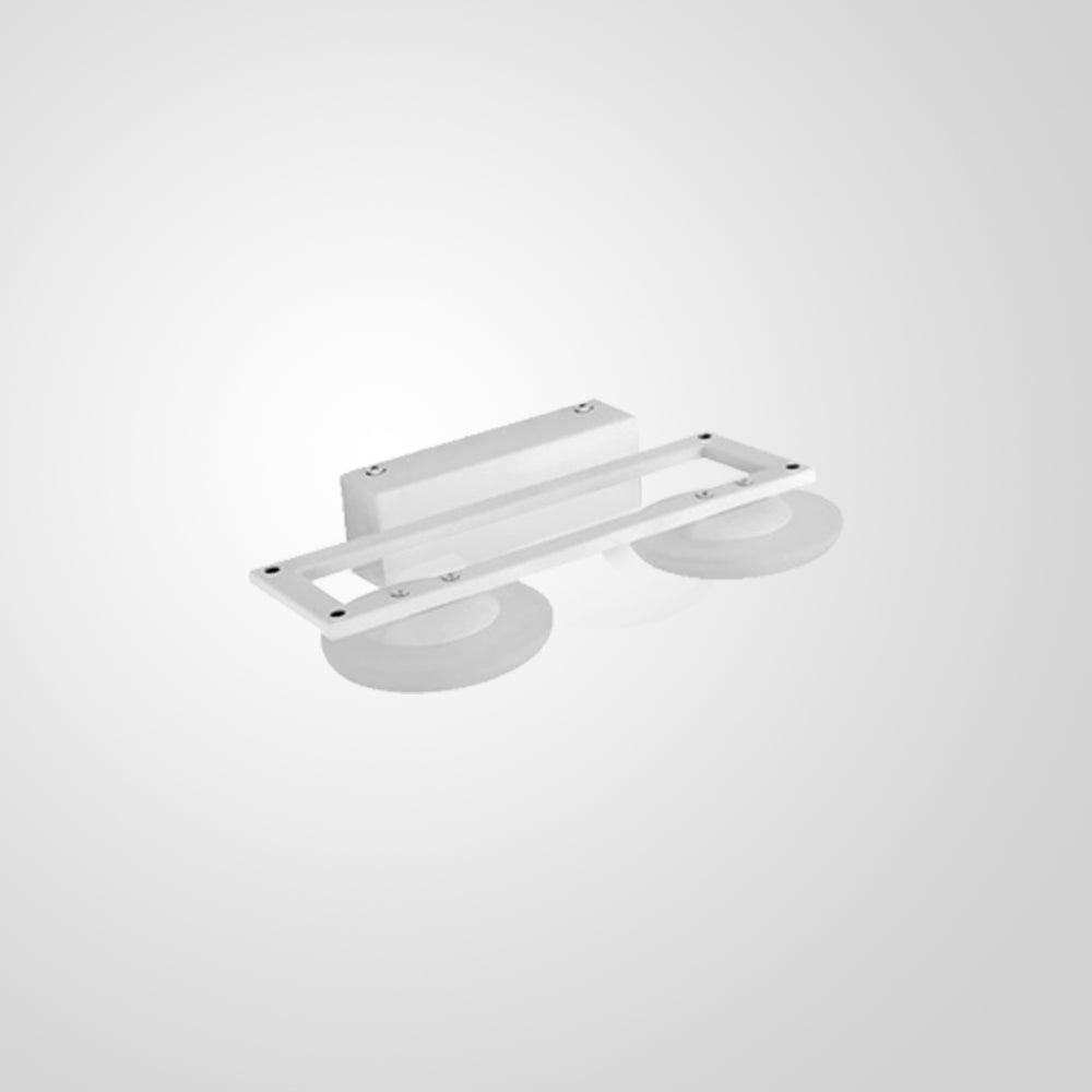 Arisha Modern Square Metal/ Wall Lamp, White, Bathroom
