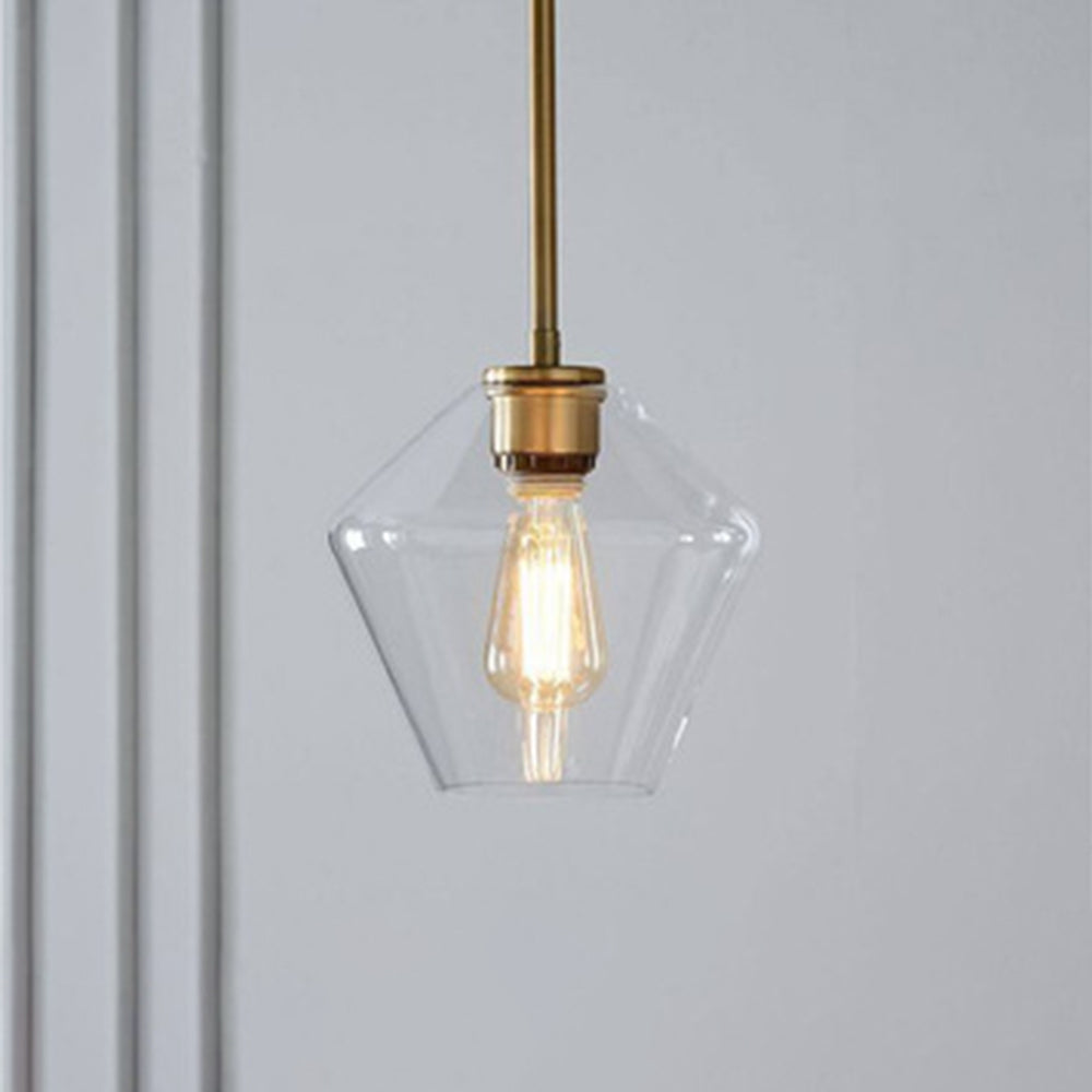 Virelo Pendant Light Glass Clear/Amber Diamond