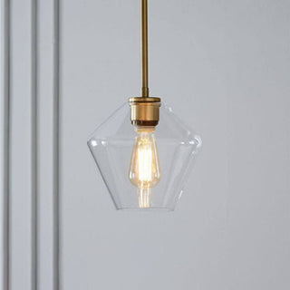 Hailie Pendellampor Klart Glas/Metall, Klart/Bärnsten