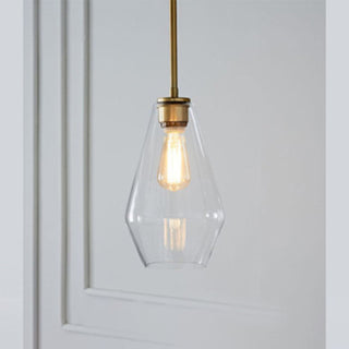 Hailie Pendellampor Klart Glas/Metall, Klart/Bärnsten