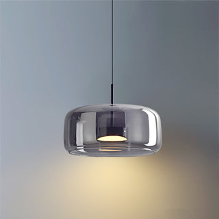 Hailie Morden Metal/Glas Pendellampor, Klar/Rökt/Bärnsten