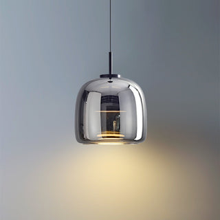 Hailie Morden Metal/Glas Pendellampor, Klar/Rökt/Bärnsten