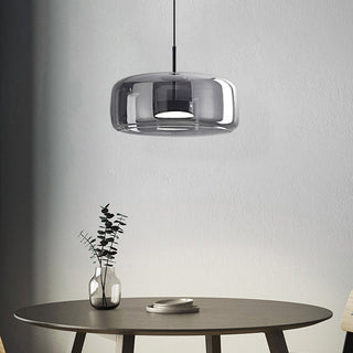 Hailie Morden Metal/Glas Pendellampor, Klar/Rökt/Bärnsten