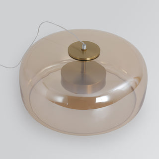 Hailie Morden Metal/Glas Pendellampor, Klar/Rökt/Bärnsten