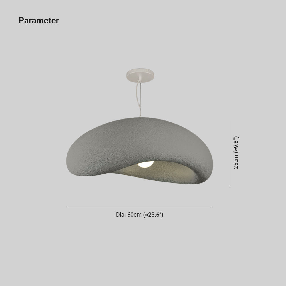 Avi minimalistisk pendellampe i brostensform, blå/grå