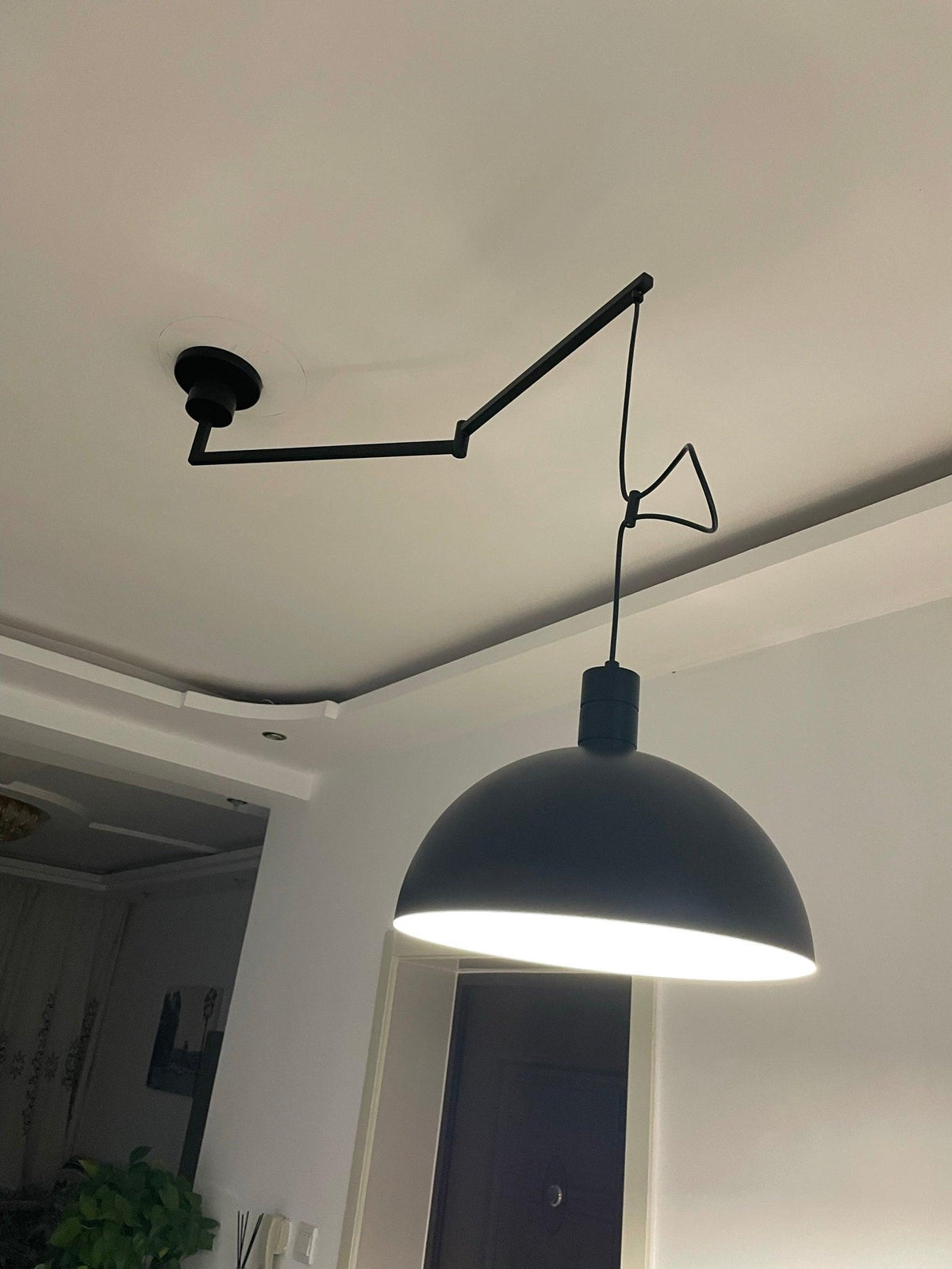 Lyshae moderne minimalistisk nordisk pendellampe i glas
