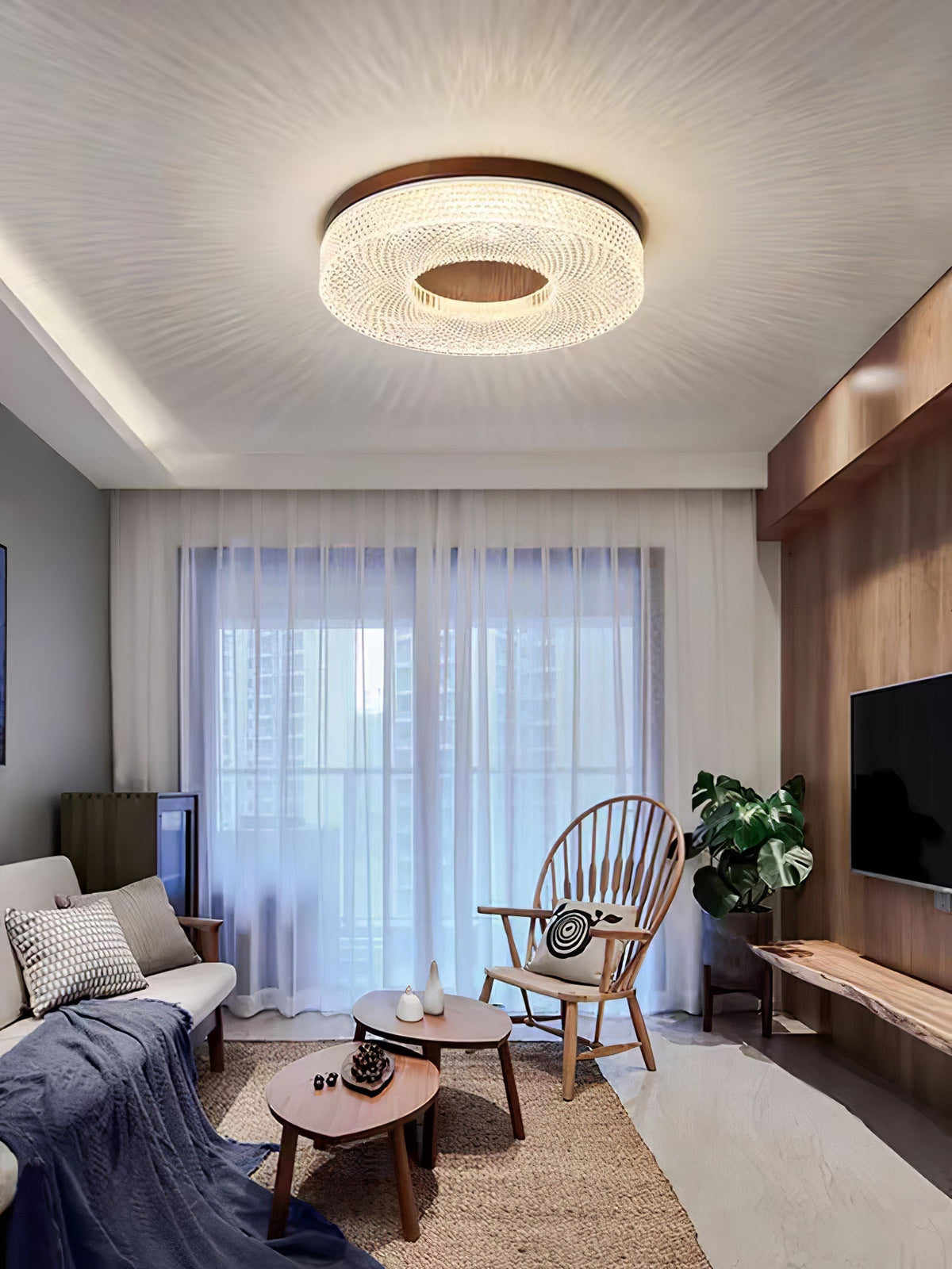 Nirinelle modern minimalistisk taklampa med akrylring