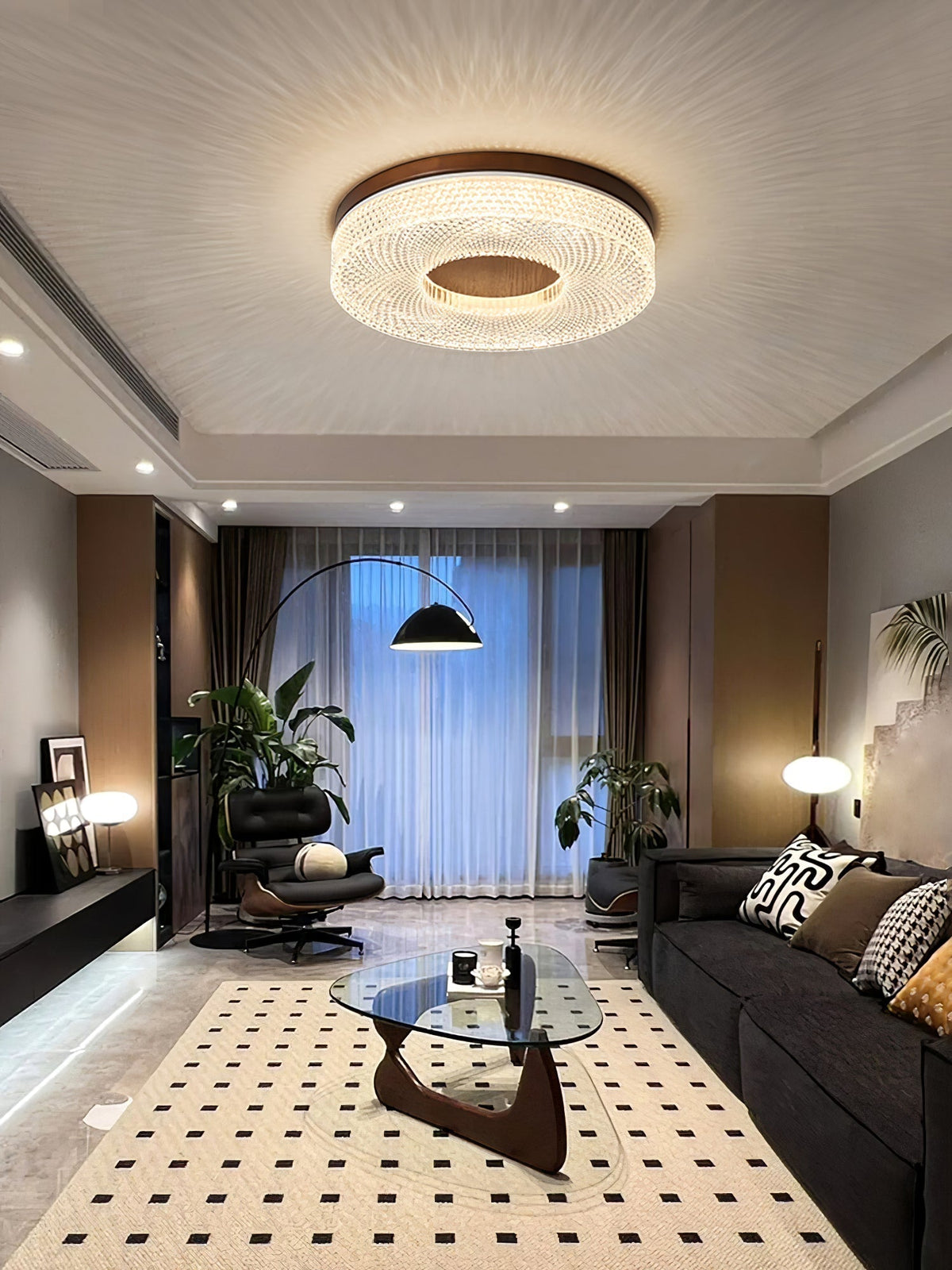 Nirinelle modern minimalistisk taklampa med akrylring