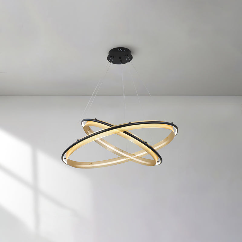 Erveliel moderni minimalistinen pyöreä LED-kattokruunu
