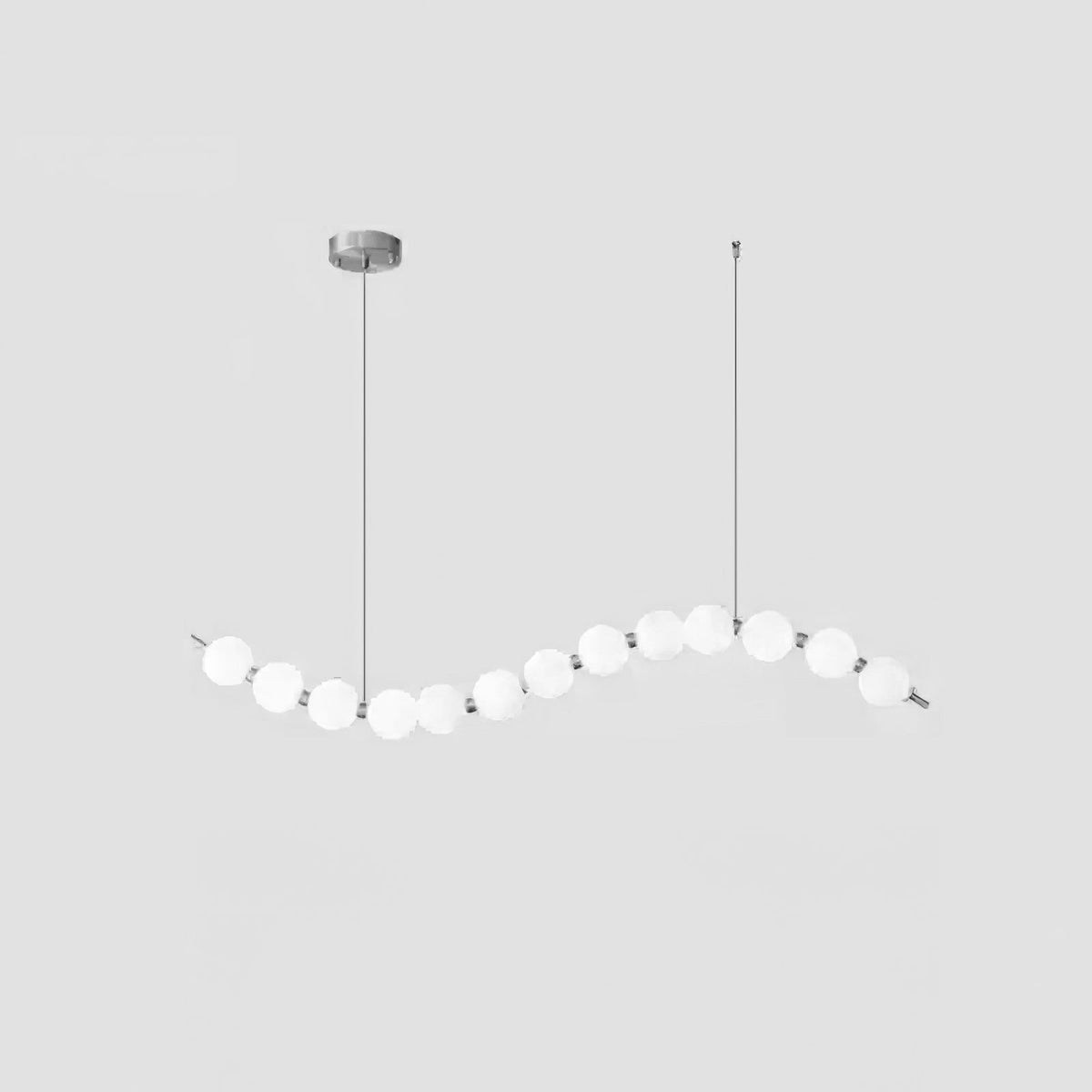 Modern minimalistisk akrylkrona med ädelstensdesign