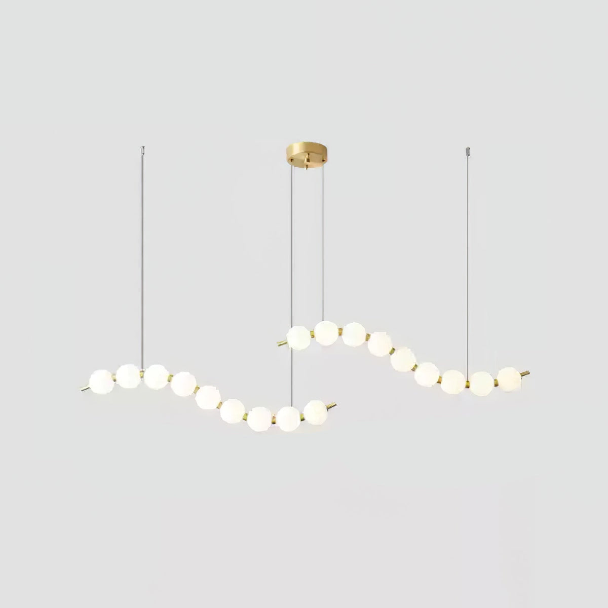 Modern minimalistisk akrylkrona med ädelstensdesign