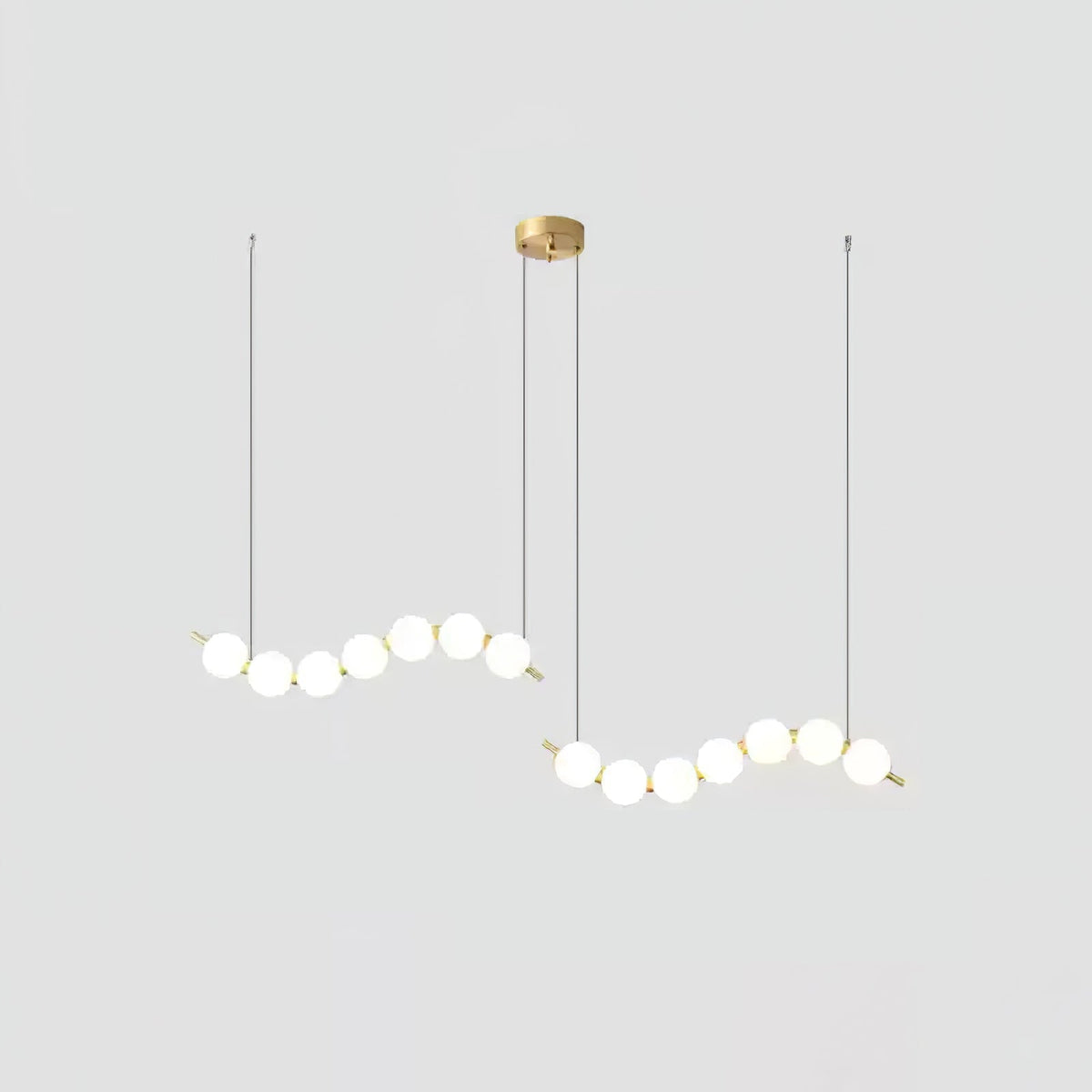Modern minimalistisk akrylkrona med ädelstensdesign