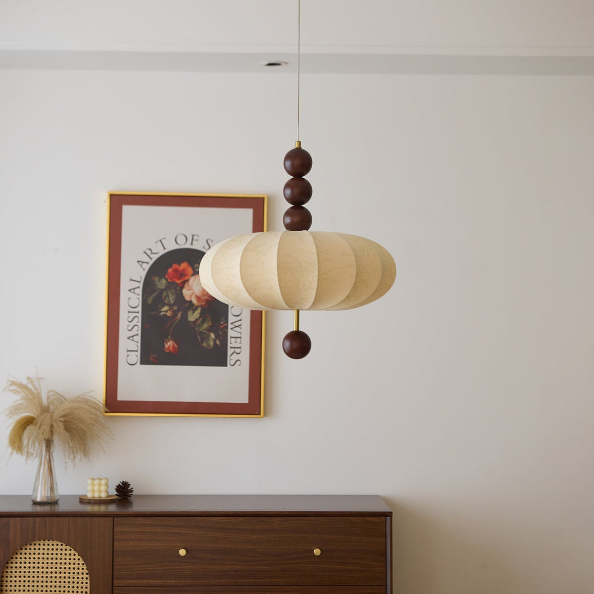Koda vintage pendellampe i stof