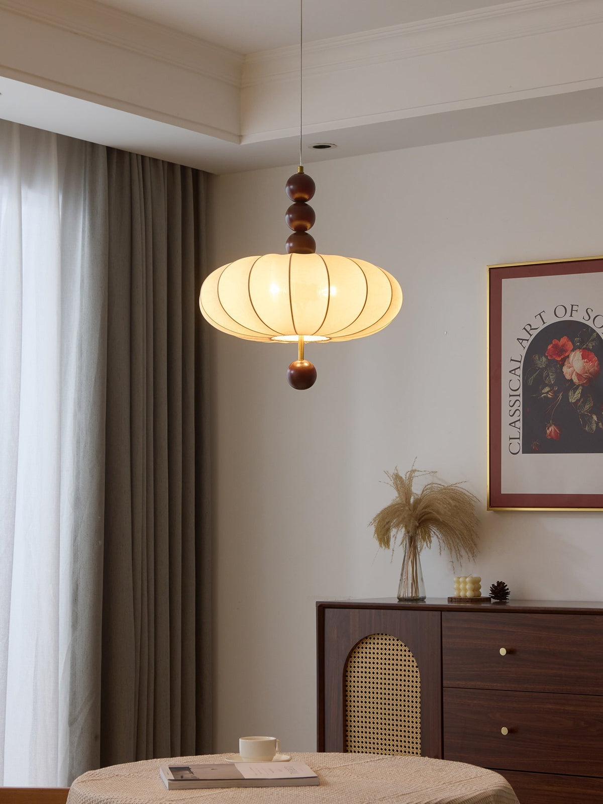 Koda vintage pendellampe i stof