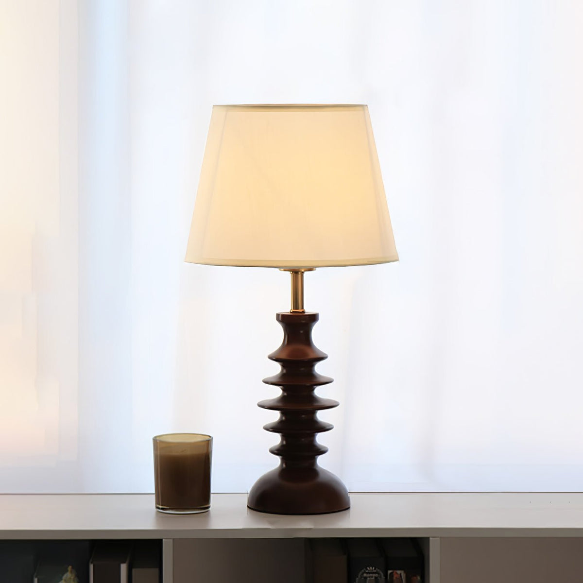 Tivoce vintagebordlampe i stof
