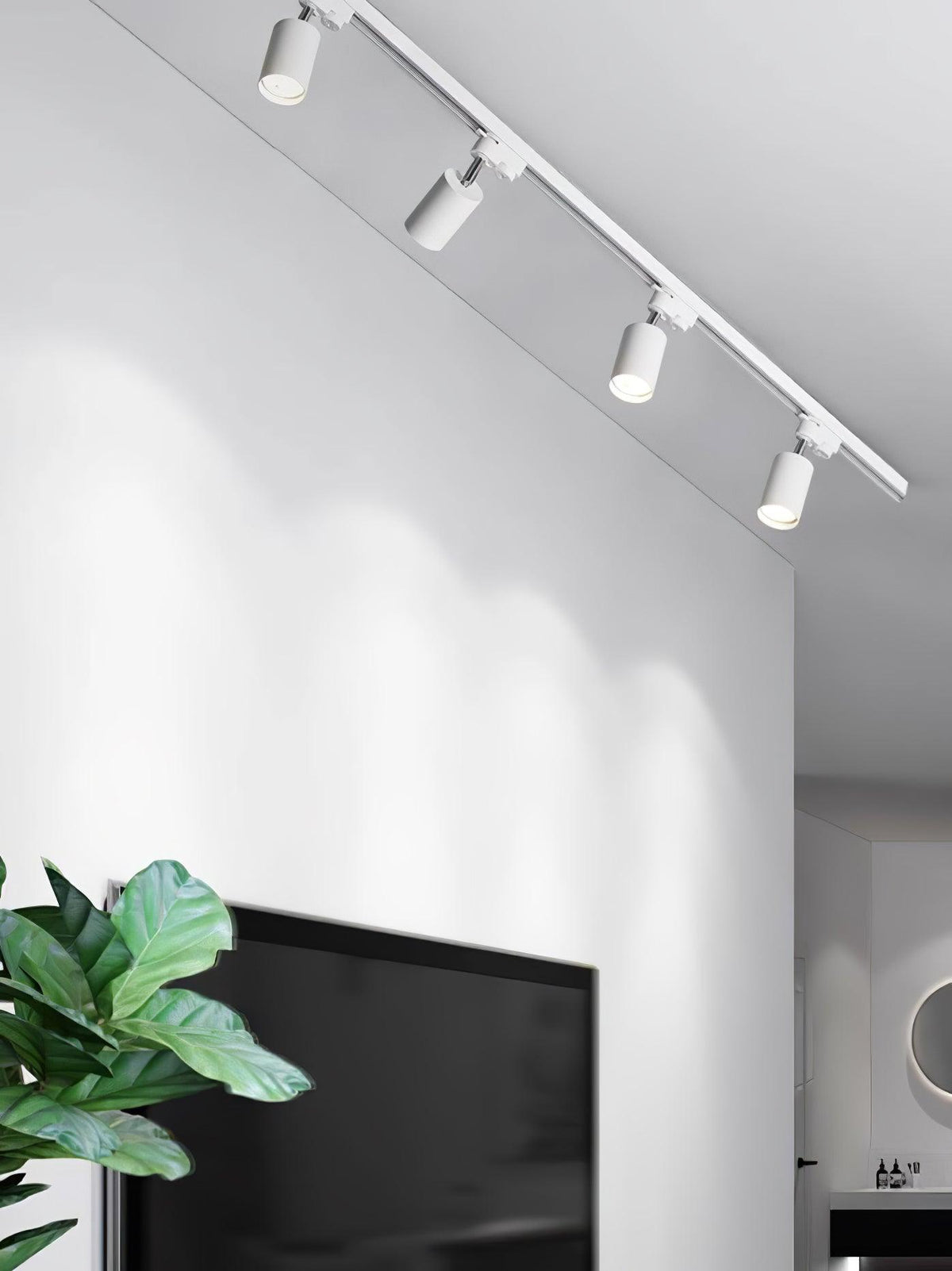 Reneaya justerbar takspotlight på skena med LED