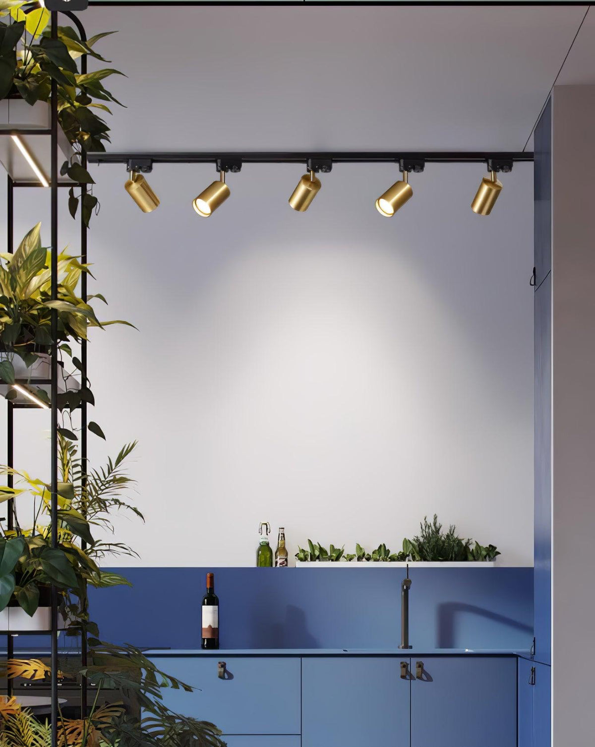 Reneaya justerbar takspotlight på skena med LED