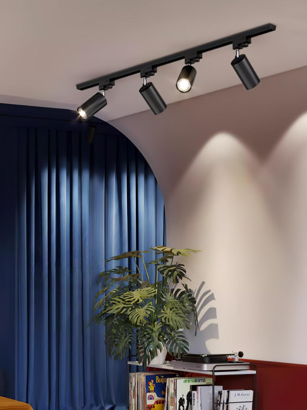 Reneaya justerbar takspotlight på skena med LED