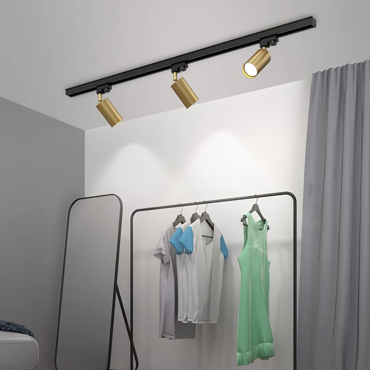 Reneaya justerbar takspotlight på skena med LED