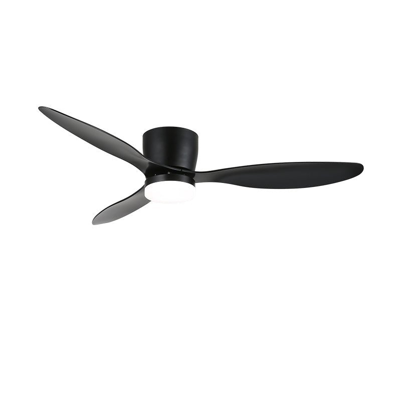 Brinor minimalistisk loftsventilator med lys i træ